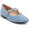 Naturalizer Kelly Chain Mary Jane Flat In Blue