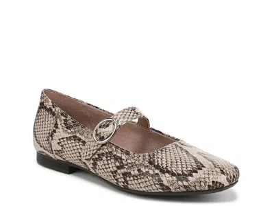 Naturalizer Kelly Mary Jane Flat In Animal Print