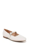 Naturalizer Kelly Mary-jane Flats In Warm White Leather
