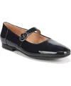 Naturalizer Kelly Mary Jane Flat In French Navy Faux Patent