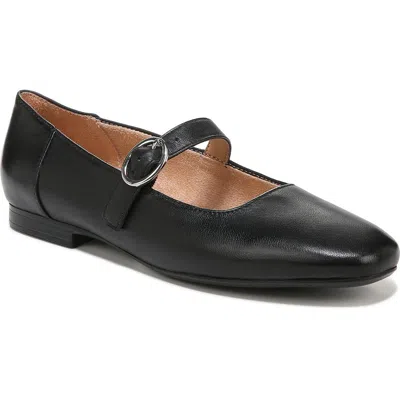 Naturalizer Kelly Womens Solid Round Toe Mary Janes In Black