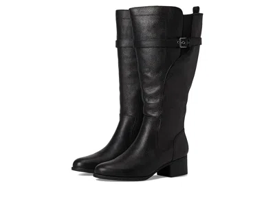 Naturalizer Kenna Extra Wide Calf Knee High Boots In Black