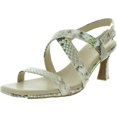 Naturalizer Kiki Womens Snake Print Faux Leather Heels In Multi