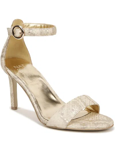 Naturalizer Kinsley Womens Ankle Strap Dress Sandals In Gold