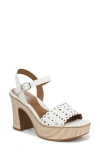 Naturalizer Kira Platform Sandal In White