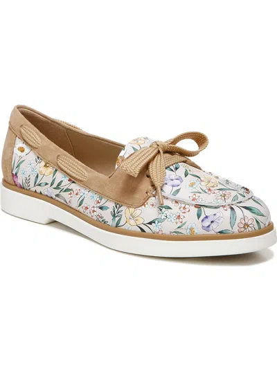 Naturalizer Korrine-boat Womens Leather Slip On Boat Shoes In Multi