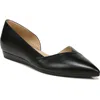 Naturalizer Havana Womens Pointed Toe Flats In Black