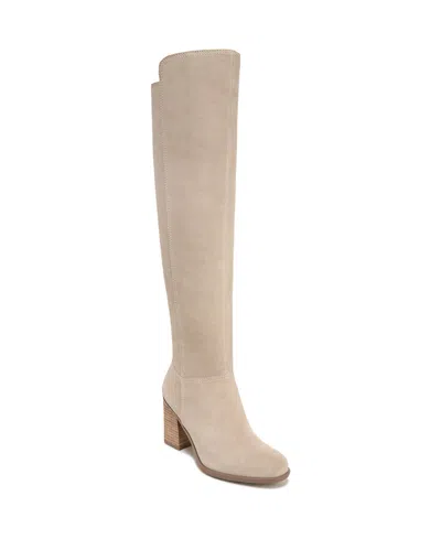 Naturalizer Kyrie Water-resistant Over-the-knee Boots In Porcelain Suede