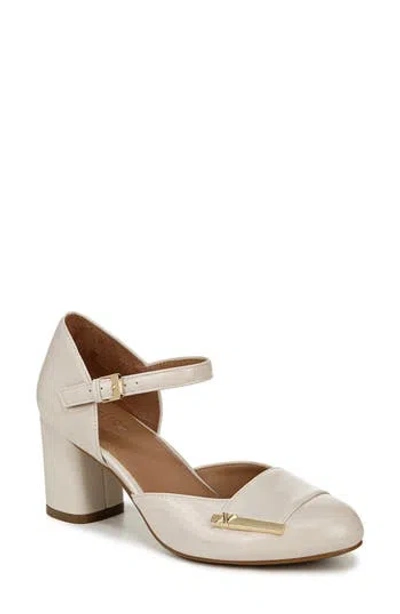 Naturalizer Lavish Mary Jane Pump In Porcelain Faux Leather