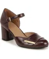 Naturalizer Lavish Mary-jane Pumps In Merlot Faux Leather