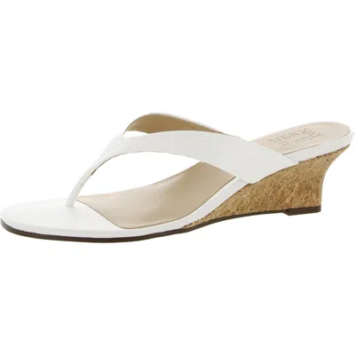 Naturalizer Lenna Womens Slip On Wedge Sandals In Multi
