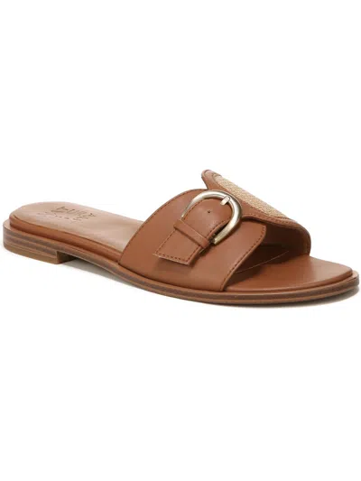 Naturalizer Lilia Womens Slip On Slide Sandals In Brown