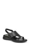 Naturalizer Lillian Slingback Sandal In Black Faux Leather