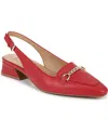 Naturalizer Lindsey Slingbacks In Crimson Red Leather