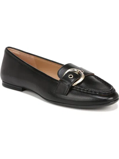 Naturalizer Lola Womens Flat Leather Loafers In Black