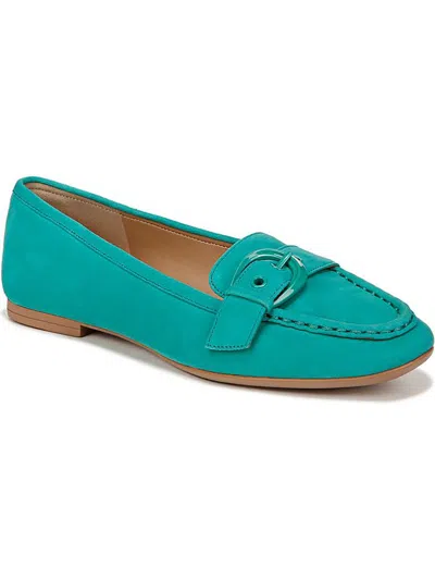 Naturalizer Lola 2 Slip-on Buckle Flats In Pink Flash Suede