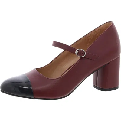 Naturalizer Lovable Womens Metallic Faux Leather Mary Jane Heels In Pink