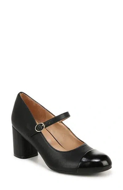 Naturalizer Loveable Mary Jane Pump In Black Faux Leather