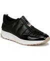 Naturalizer Lw Breakaway Womens Zipper Quilted Casual And Fashion Sneakers In Black Patent Shine Nylon,faux Leather