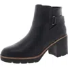 Naturalizer Madalynn-strap Water Resistant Lug Sole Booties In Black