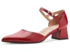 Naturalizer Maddox Ankle Strap Pointed Toe Pump In Red
