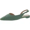 Naturalizer Makenna Womens Comfort Insole Pointed Toe Slingbacks In Green