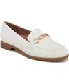 Naturalizer Mariana Chain Link Loafer In White Woven Embossed Faux Leather