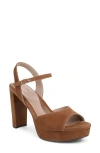 Naturalizer Marigold Ankle Strap Platform Sandal In Brown