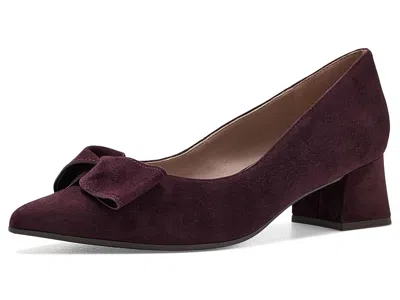 Naturalizer Mavis High Women's Heels Merlot Red Suede: 8.5 M (b), Leather/suede In Burgundy