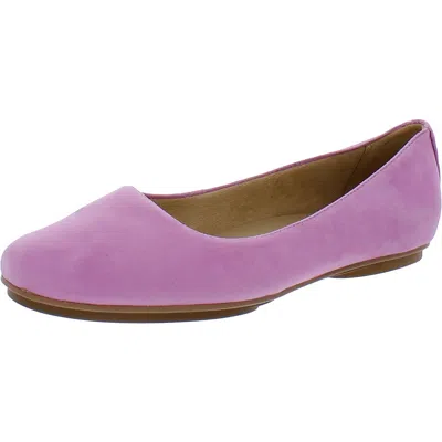 Naturalizer Maxwell Womens Comfort Insole Slip On Ballet Flats In Animal Print