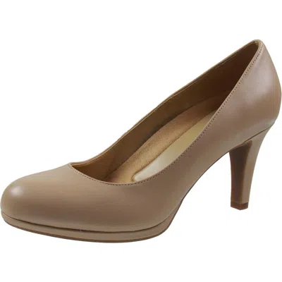 Naturalizer Michelle Womens Padded Insole Slip On Pumps In Grey
