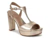 Naturalizer Miller Platform Sandal In Gold