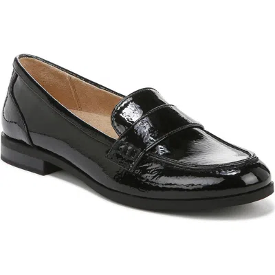 Naturalizer Milo Faux Leather Loafer In Black