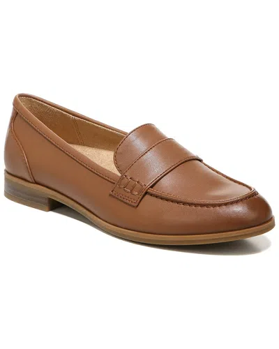 Naturalizer Parrish Womens Leather Slip On Loafers In English Tea Smooth Faux Leather