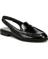 Naturalizer Milo-sling Slingback Flats In Black Faux Leather