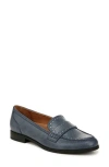 Naturalizer Milo Stud Loafer In Indigo Blue Faux Leather