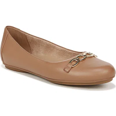 Naturalizer Mira Womens Leather Slip On Ballet Flats In Multi