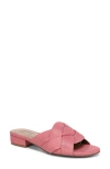 Naturalizer Morena Slide Sandal In Sunset Coral Pink Leather