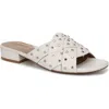 Naturalizer Morena Slide Sandal In Warm White Leather