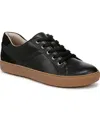 Naturalizer Wide Width Morrison Sneaker In Black Leather,gum Sole