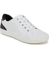 Naturalizer Morrison Studded Sneaker In White,black Leather