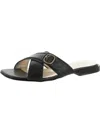 NATURALIZER NAIA WOMENS LEATHER SLIP ON SLIDE SANDALS
