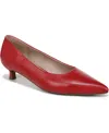 Naturalizer Natalia Kitten-heel Pointed Toe Pumps In Red