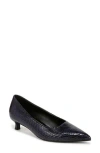 Naturalizer Natalia Kitten-heel Pointed Toe Pumps In Blue