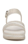 Naturalizer Neila 2 Ankle Strap Platform Sandal In Eggshell Beige