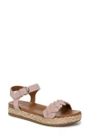 Naturalizer Neila Ankle Strap Platform Sandal In Cameo Blush Pink