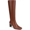 Naturalizer Nona Square Toe Boot In Brown