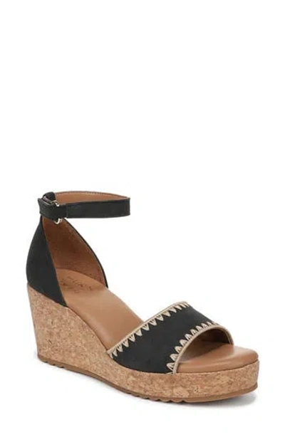 Naturalizer Olly Platform Wedge Sandal In Black