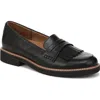 Naturalizer Pacey Kiltie Fringe Loafer In Black