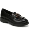 Naturalizer Paris Kiltie Chain Loafers In Black Leather